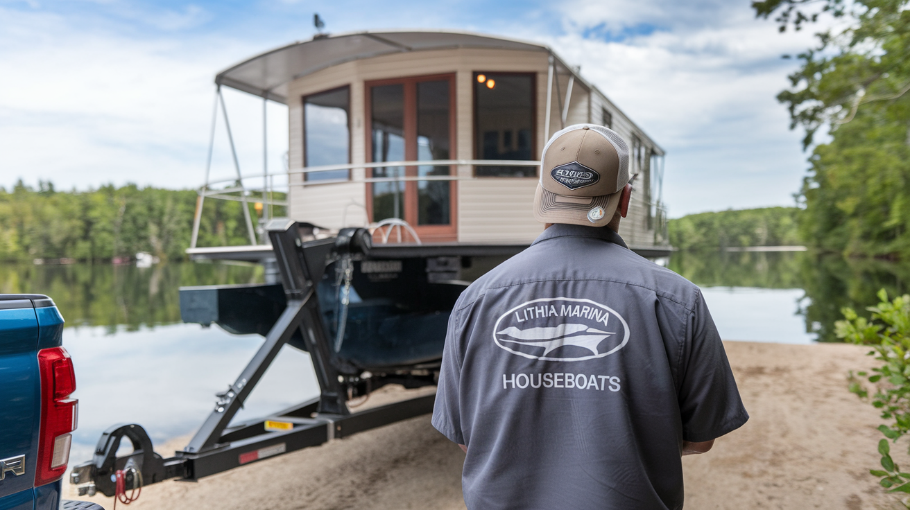 can you tow a boat with lithia marina houseboats