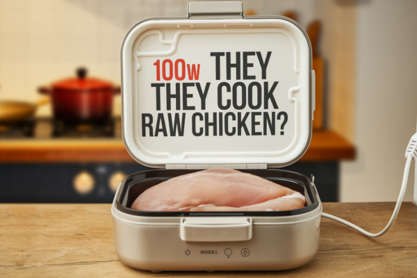 Electric Lunch Box 100W Do They Cook Raw Chicken