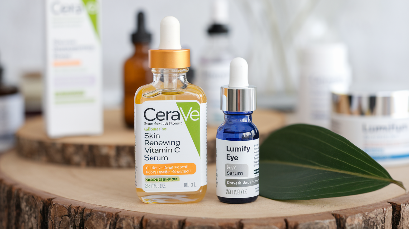 cerave skin renewing vitamin c serum vs lumify eye serum​