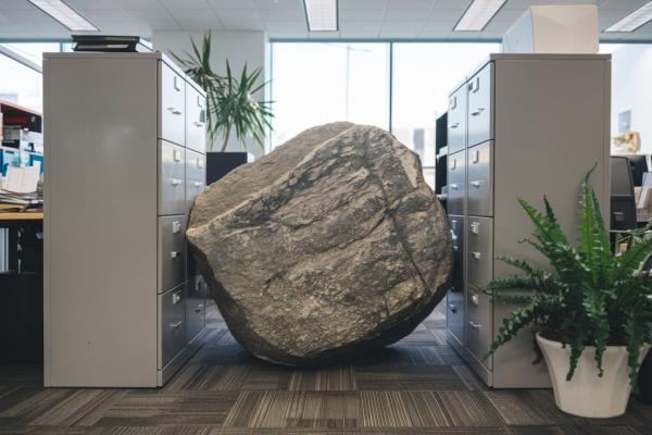 Abiotic Factor Stuck In Office Blocked By Filing Cabinet​