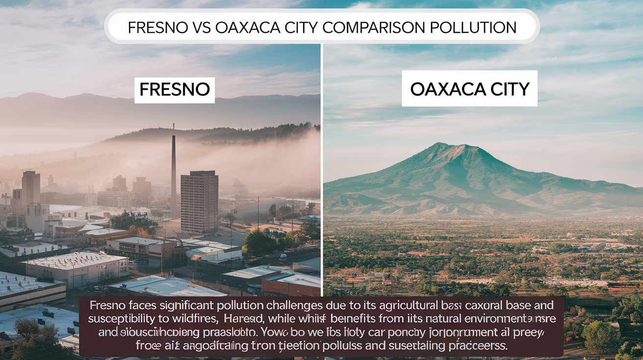 Fresno vs Oaxaca City Comparison Pollution