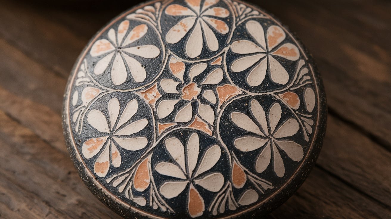 amakusa pottery stone button​