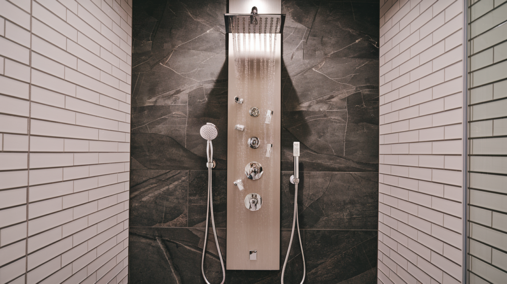 vigo shower panel brushed gold vg0801​