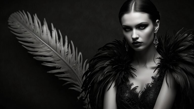 Art Noir Turkey Feather Photography Fashion
