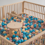 wooden baby playpen 60x70