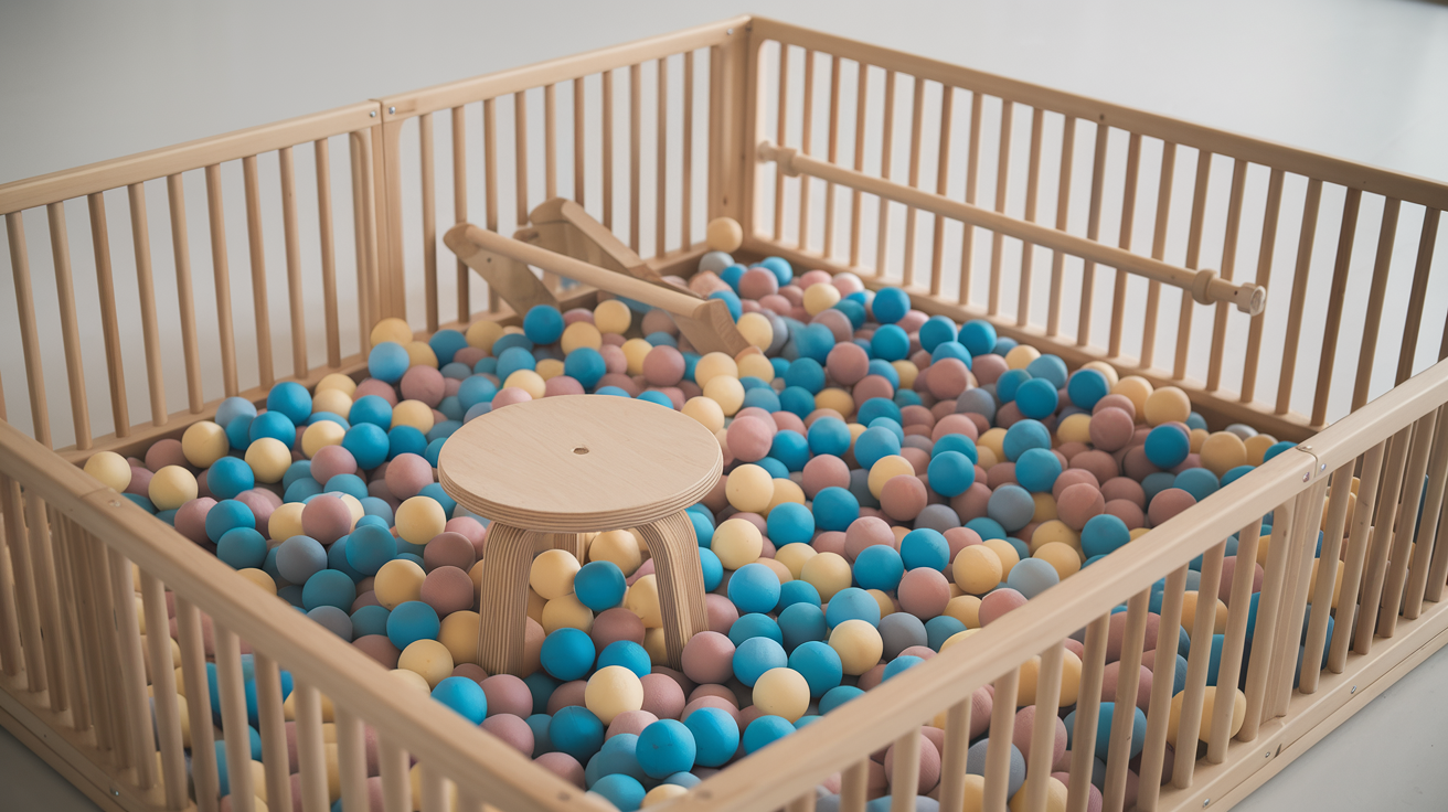 wooden baby playpen 60x70