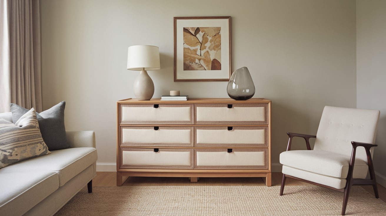 7 Drawer Fabric Dresser 14404mdc0​